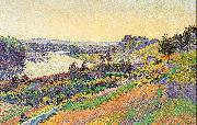 Luce, Maximilien The Seine at Herblay France oil painting reproduction
